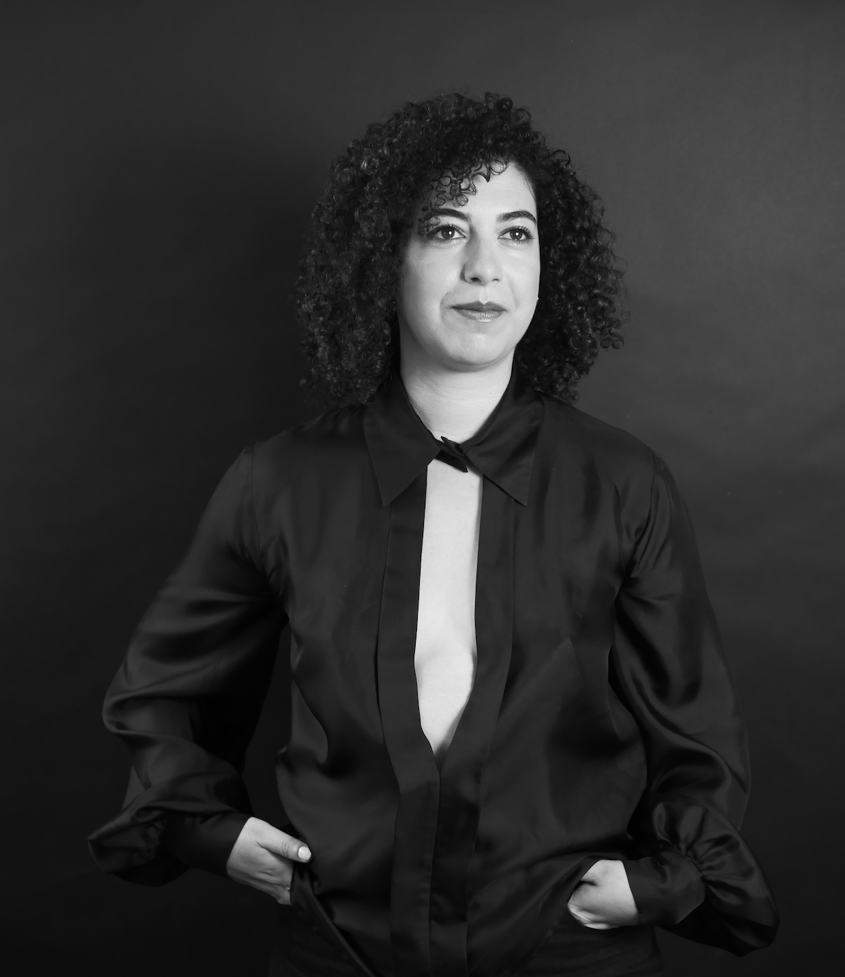Portrait en noir et blanc de la fondatrice d’INSPIRE
